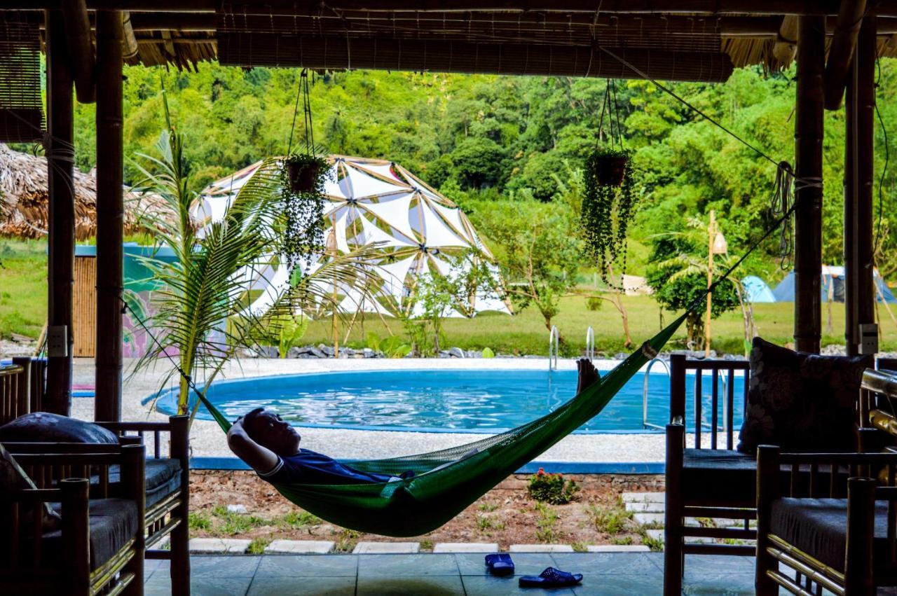 Hostel Woodstock Jungle Camp Hien Hao Exterior foto