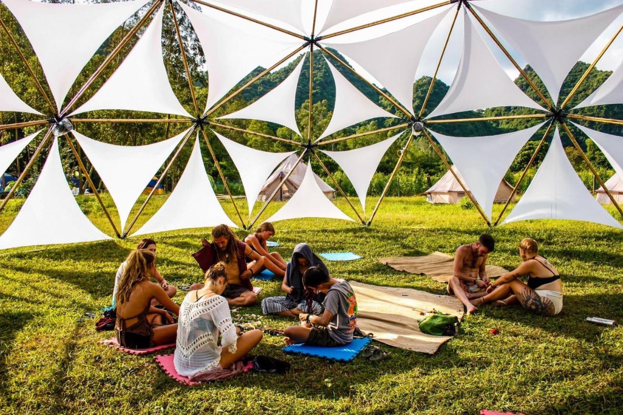 Hostel Woodstock Jungle Camp Hien Hao Exterior foto